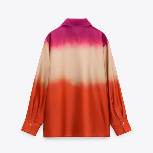 ZARA TIE DYE PRINT SHIRT - Picture 3 of 5